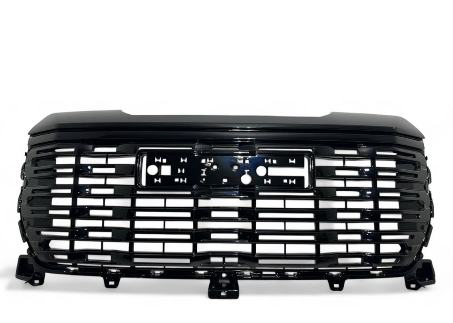 2022 2023 2024 GMC Sierra 1500 & Sierra 1500 Limited Front Bumper Upper Grille Gloss Black