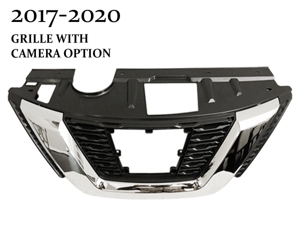 2017 2018 2019 2020 Nissan Rogue Front Bumper Upper Grille With Camera Option