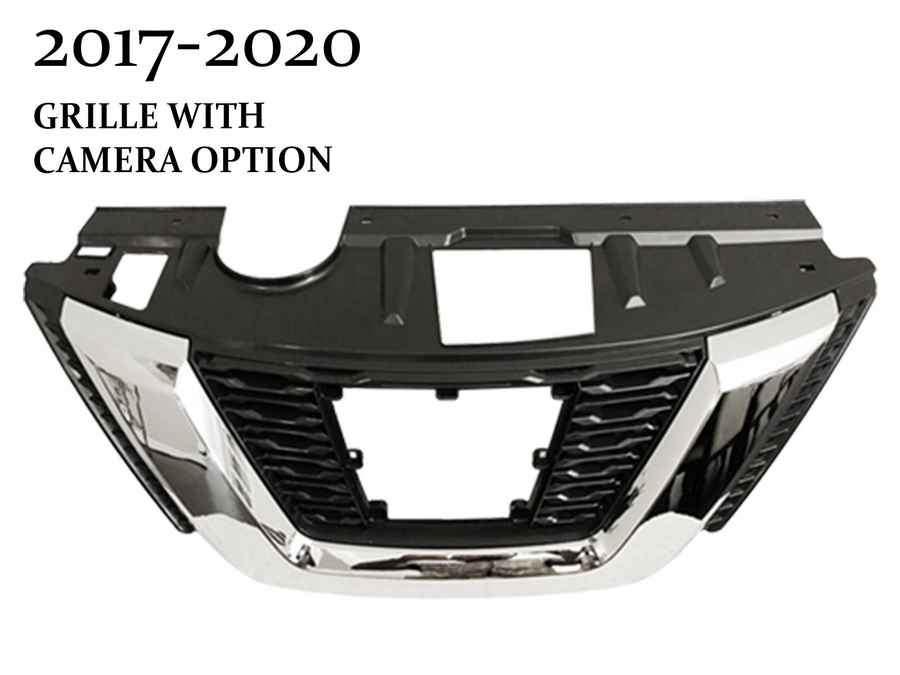 2017 2018 2019 2020 Nissan Rogue Front Bumper Upper Grille With Camera Option