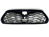 2020 2021 2022 2023 2024 2025 Toyota Highlander Front Bumper Upper Grille W Cam Option Gloss Black