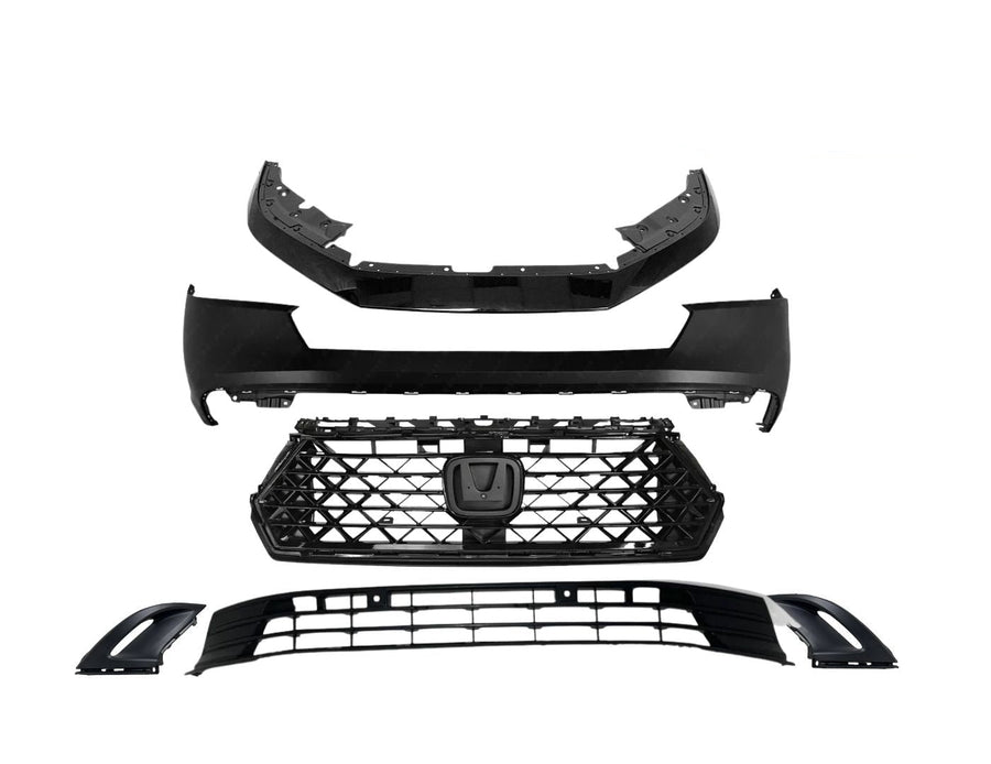 2023 2024 2025 Honda Accord EX EX-L LX Front Bumper Upper Lower Cover Grille W Air Duct 6pcs Set