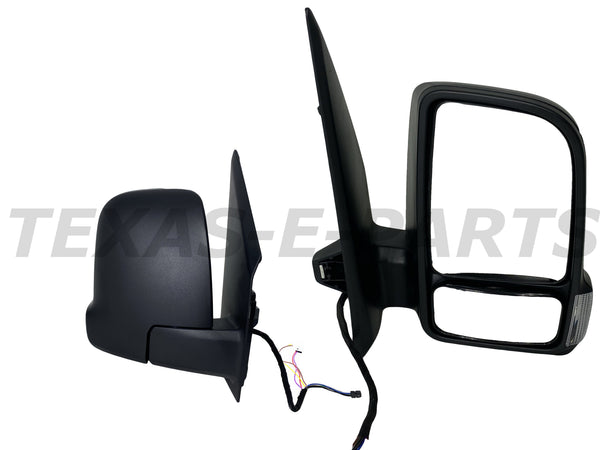 2019 2020 2021 2022 Mercedes Benz & Freightliner Sprinter 1500 2500 3500 Power Side Rear View Mirror Heated Signal Short Arm Right Passenger Side