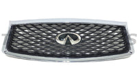 2018 2019 2020 2021 2022 2023 Infiniti Q50 Q50s Front Bumper Upper Grille With Emblem - Bumper & Body Parts