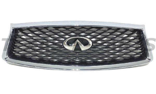 2018 2019 2020 2021 2022 2023 Infiniti Q50 Q50s Front Bumper Upper Grille With Camera Option