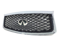 2018 2019 2020 2021 2022 2023 Infiniti Q50 Q50s Front Bumper Upper Grille With Emblem - Bumper & Body Parts