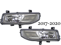 2017 2018 2019 2020 Nissan Rogue Front Bumper Fog Light Lamp Left Driver & Right Passenger Set - Bumper & Body Parts
