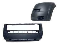 2019-2022 Ram Promaster 1500 2500 3500 Left Front Bumper Side End Cap Cover With Center Middle Cover Black - Bumper & Body Parts