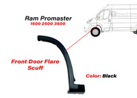 2019 2020 2021 2022 2023 2024 2025 2026 Ram ProMaster 1500 2500 3500 Front Door Flare Scuff Trim Left Driver Side Black