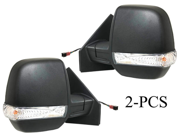 2015-2022 Ram Promaster City Left Right Front Door Side Rear View Mirror Heated Signal Power Mirror Adjustment Manual Fold Driver & Passenger Set