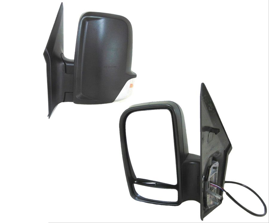 2006-2018 Dodge Mercedes-Benz Freightliner Sprinter Van Left Driver Side View Mirror Short Arm Heated Power Signal