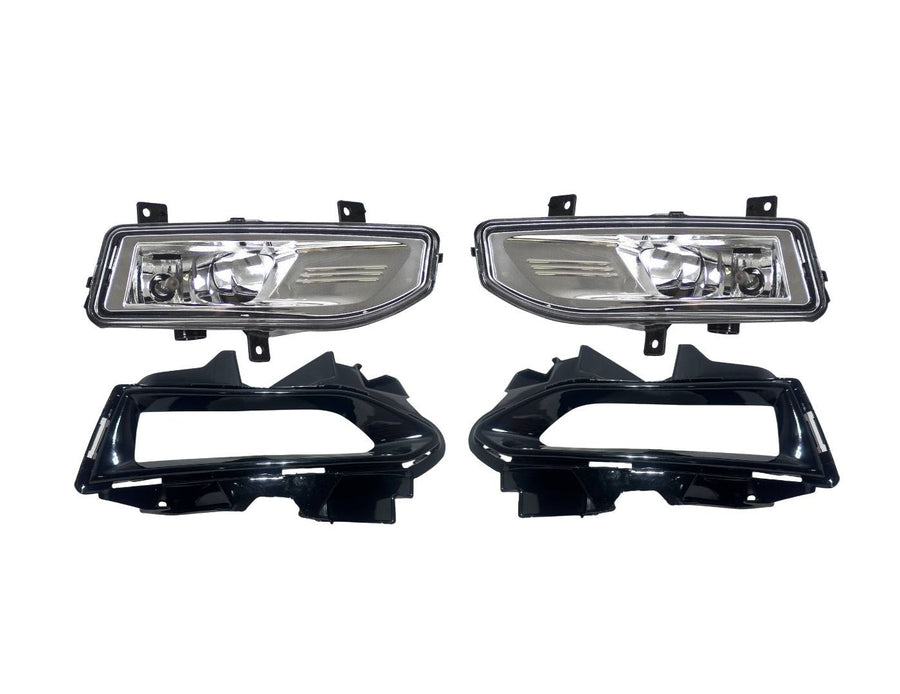 2023 2024 2025 Nissan Versa S SR SV Front Bumper Fog Light Lamp With Cover Left Driver & Right Passenger Set