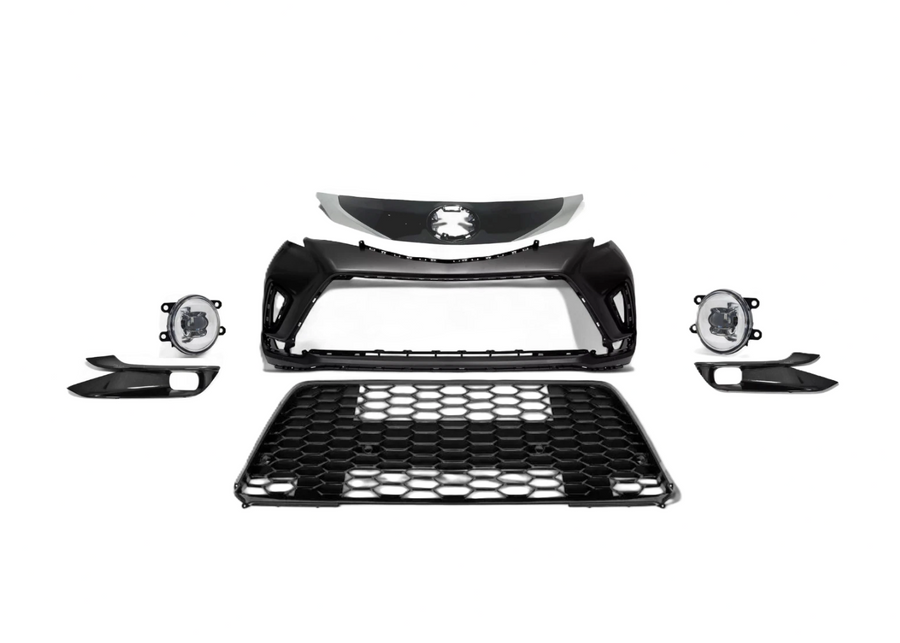 2021 2022 2023 2024 Toyota Sienna XSE Front Bumper Cover Grille Fog Light With Cover