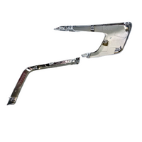 2016 2017 2018 2019 Mitsubishi Outlander Sport Front Bumper Left Chrome Trims Upper Lower Molding - Bumper & Body Parts