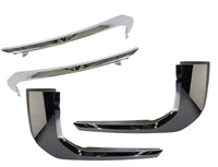 2020 2021 2022 2023 Mitsubishi Outlander Sport Front Bumper Upper Lower Chrome Molding Trim Left Driver & Right Passenger Side Set - Bumper & Body Parts