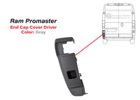 2014-2018 Ram Promaster 1500 2500 3500 Left Rear Bumper Side End Cap Cover Driver Gray - Bumper & Body Parts
