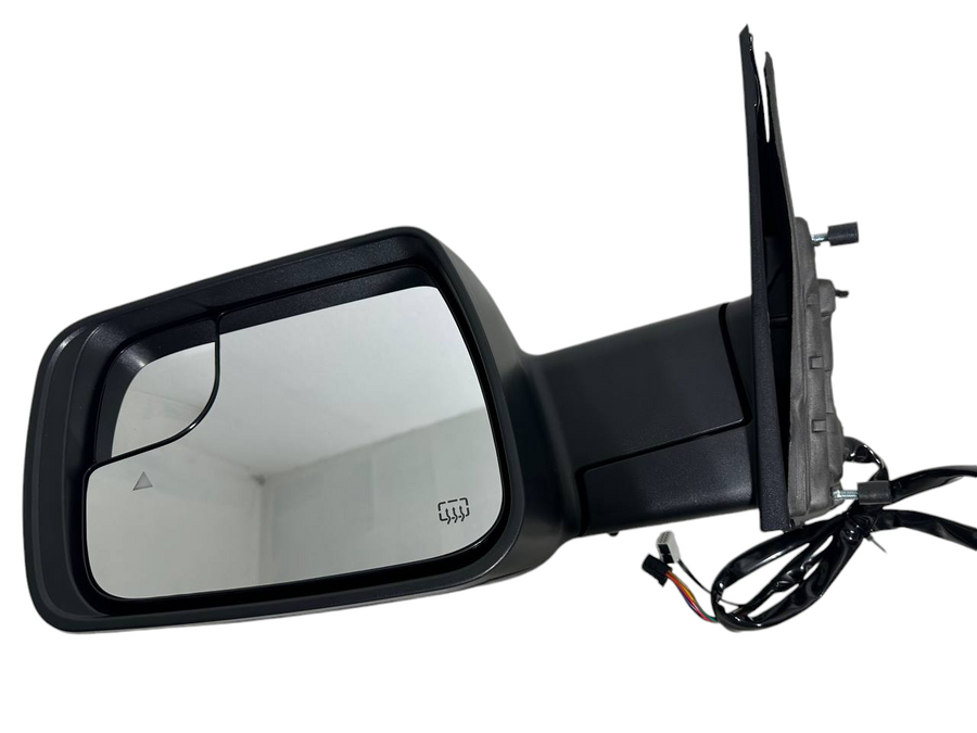 2019 2020 2021 2022 Ram 1500 Left Driver Front Door Power Side Rear View Mirror Heated Signal Puddle Lamp With BSM Blind Spot Monitoring Textured