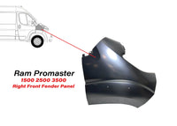 2023-2026 Ram Promaster 1500 2500 3500 Right Front Fender Panel Passenger Side - Bumper & Body Parts
