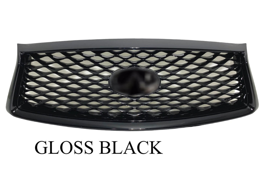 2018 2019 2020 2021 2022 2023 2024 Infiniti Q50 Grille Front Bumper Upper Grill Gloss Black With Camera Option