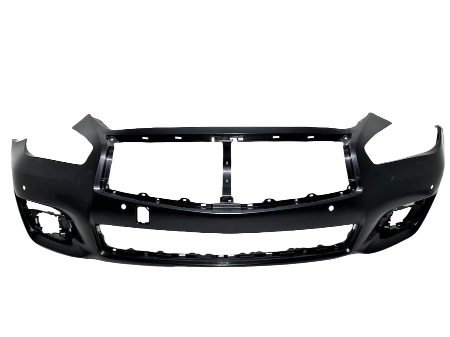 2015 2016 2017 2018 2019 Infiniti Q70L Q70 Front Bumper Cover With Sensor Holes