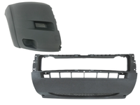 2014-2018 Ram Promaster 1500 2500 3500 Right Front Bumper Side End Cap Cover With Flare & Center Middle Cover Gray - Bumper & Body Parts