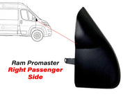 2014-2025 Ram Promaster 1500 2500 3500 Right Passenger Front Door Side Rear View Mirror Bezel Cap Cover