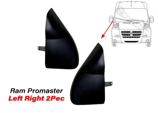 2014-2025 Ram Promaster 1500 2500 3500 Left Driver & Right Passenger Front Door Side Rear View Mirror Bezel Cap Cover