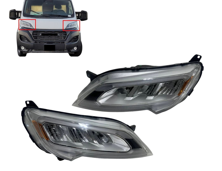 2023 2024 2025 2026 Ram Promaster & Promaster EV Front Headlight Lamp LED Left Right