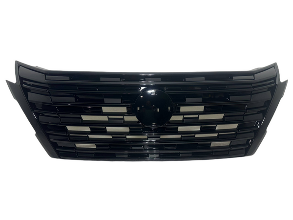 2024 2025 Nissan Rogue Grille Front Bumper Upper Grille With Surround View Gloss Black