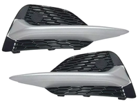 2020-2022 Nissan Rogue Sport S SL SV Front Bumper Fog Light Cover Silver Left Driver & Right Passenger Set - Bumper & Body Parts