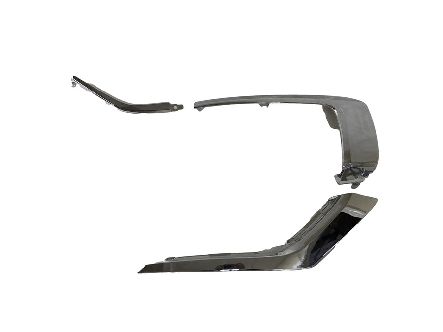 2015 2016 2017 2018 2019 2020 2021 2022 Mitsubishi Outlander & Outlander PHEV Front Bumper Chrome Molding Right Side 3 pcs