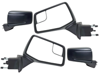 2019-2023 Chevrolet Silverado 1500 Front Door Power Side Rear View Mirror Heated Power Mirror Adjustment Textured Left Driver & Right Passenger Set - Bumper & Body Parts
