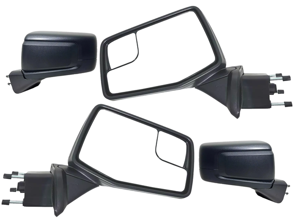2019-2023 Chevrolet Silverado 1500 Front Door Power Side Rear View Mirror Heated Power Mirror Adjustment Textured Left Driver & Right Passenger Set