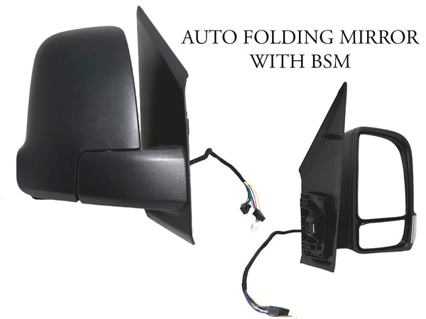 2019-2023 Mercedes-Benz Freightliner Sprinter 1500 2500 3500 Side Rear View Mirror Short Arm Power Heated Signal Auto Folding With BSM Right