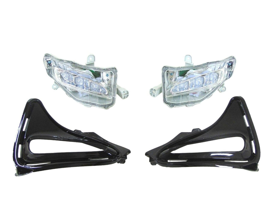 2017 2018 2019 Toyota Corolla XLE LE Front Bumper Daytime Running Light With Cover Left Driver Right Passenger Set
