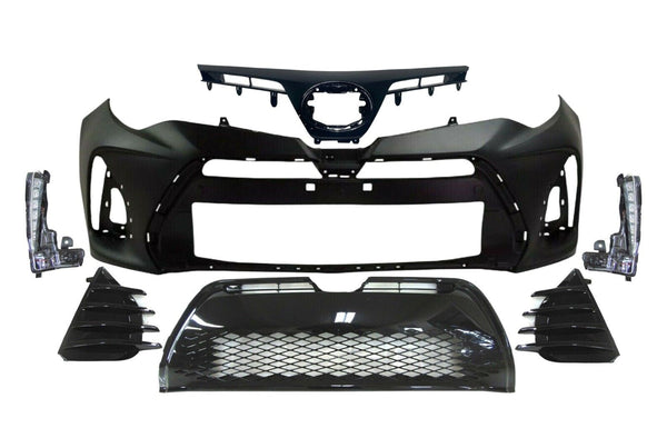 2017 2018 2019 Toyota Corolla XSE SE Front Bumper Cover Upper Lower Grille Daytime Running Light W Cover