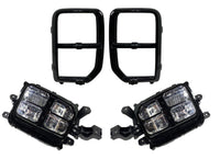 2020 2021 2022 2023 Mitsubishi Outlander Sport Front Bumper Cover With Upper Grille Side Molding Trim 4-Pcs Fog Light Turn Signal Light Covers - Bumper & Body Parts