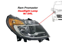 2014-2022 Ram Promaster Front Headlight Right Lamp Without DRL Passenger Side - Bumper & Body Parts