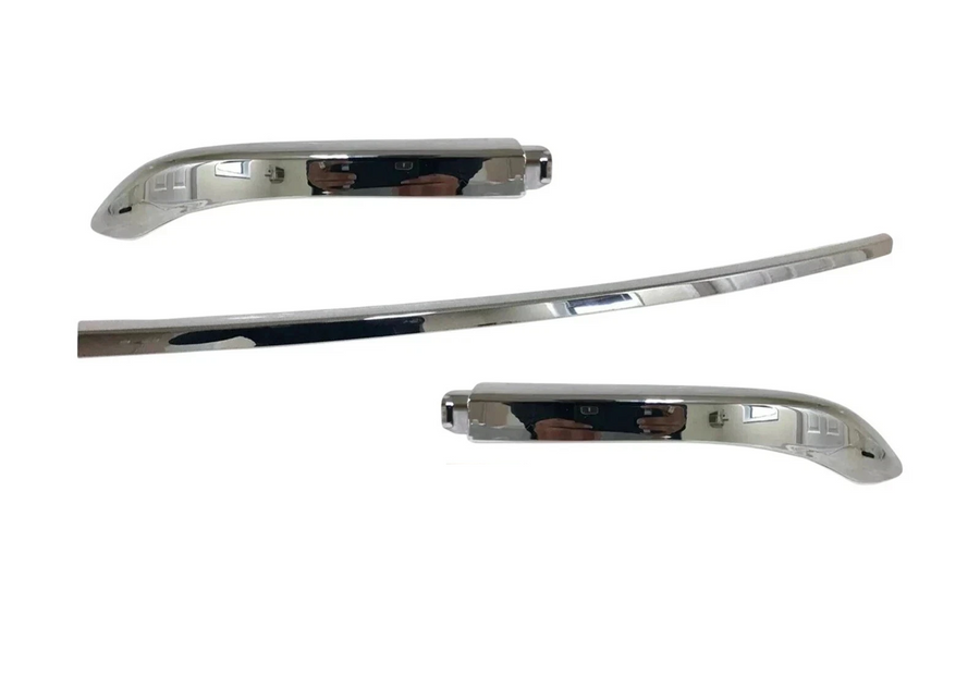 2015 2016 2017 2018 2019 2020 2021 2022 2023 2024 Nissan Murano Left Right Center Rear Bumper Chrome Molding Trim Set