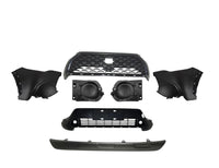 2022 2023 2024 2025 2026 Toyota Corolla Cross Front Bumper Grille Gloss Black Lower Grille W License Plate Gray 7pcs Set