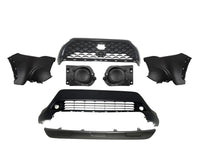 2022 2023 2024 2025 2026 Toyota Corolla Cross Front Bumper Grille Gloss Black Lower Grille Valance Gray 7pcs Set