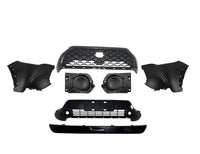 2022 2023 2024 2025 2026 Toyota Corolla Cross Front Bumper Grille Gloss Black Lower Grille W License Plate Black 7pcs Set