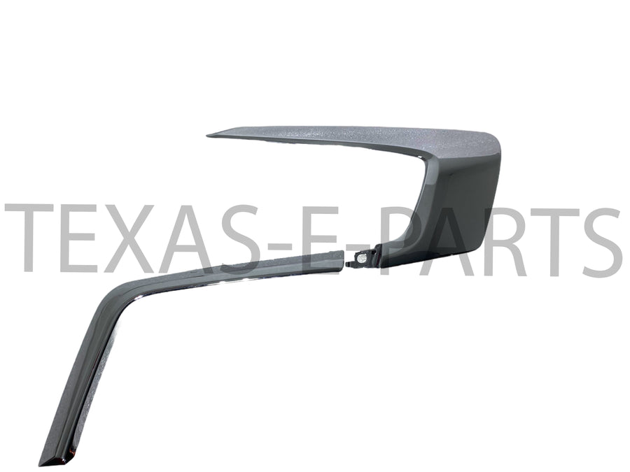2016 2017 2018 2019 Mitsubishi Outlander Sport Front Bumper Right Chrome Trims Upper Lower Molding