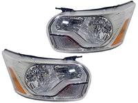 2015 2016 2017 2018 2019 2020 2021 2022 2023 2024 Ford Transit 150 250 350 350HD Headlight Lamp Chrome Front Left Driver Right Passenger Set