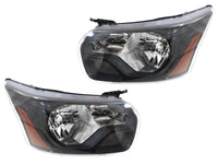 2015 2016 2017 2018 2019 2020 2021 2022 2023 2024 Ford Transit 150 250 350 350HD Headlight Lamp Black Front Left Driver Right Passenger Set