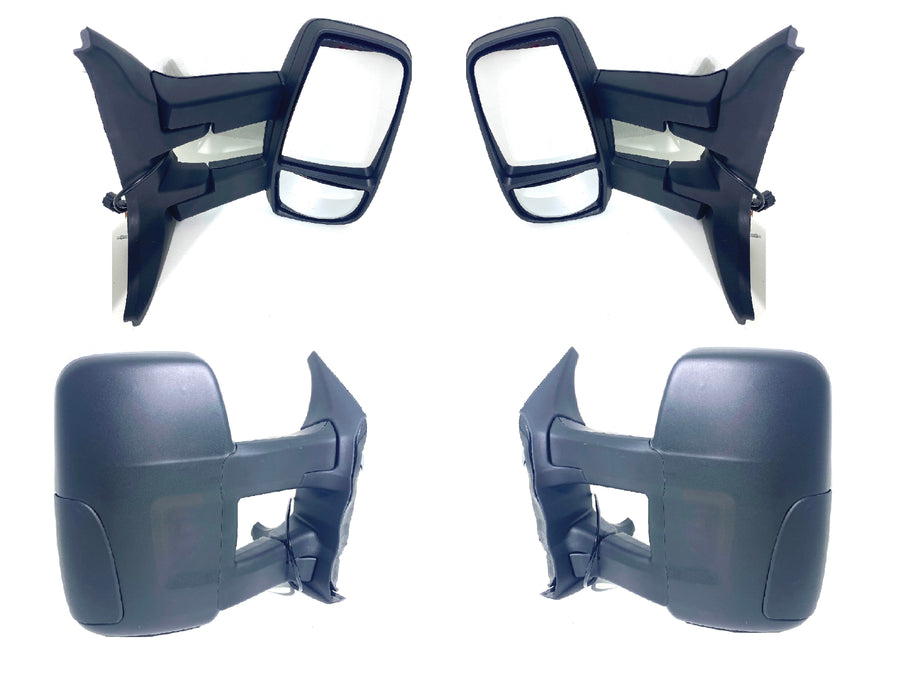2015 2016 2017 2018 2019 2020 2021 2022 2023 2024 Ford Transit Left Right Front Door Side Rear View Long Arm Mirror Pair