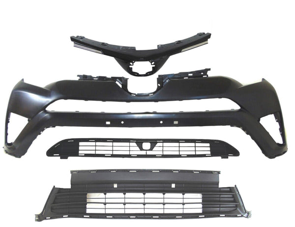 2016 2017 2018 Toyota Rav4 Front Bumper Cover Grille Complete Bumper Kit