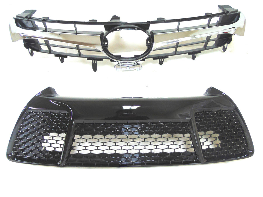 2015 2016 2017 Toyota Camry Front Bumper Upper & Lower Grille