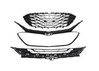 2019-2024 Chevrolet Malibu Front Bumper Upper Lower Grille With Surround Trim Black - Bumper & Body Parts