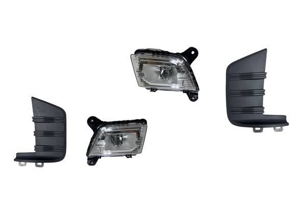2019 2020 2021 2022 2023 Chevrolet Silverado Left Right Front Bumper Fog Light Lamp LED With Cover Driver & Passenger Set
