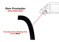 2019-2025 Ram Promaster Left Front Door Flare Trim Molding Driver Side Black - Bumper & Body Parts
